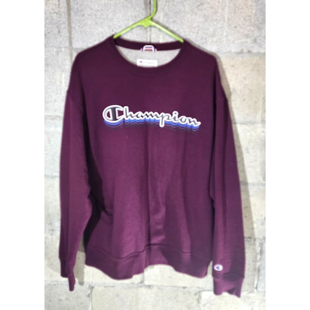 Champion Authentic Athleticwear Long Sleeve Sweatshirt Red Size L